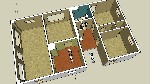 Plan of first floor - cabinets not visible