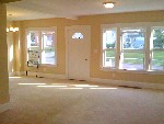 Open living space. Plenty of natural light