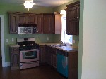 New sink, counter, and fixtures