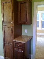 Pantry cabinet with convenient message center