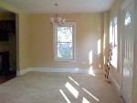 Large, bright, and open living room / dining room
