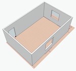 Clean and open office perfect for 2 or 3